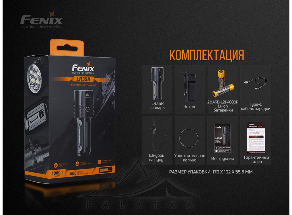 Ліхтар Fenix LR35R Фото 4